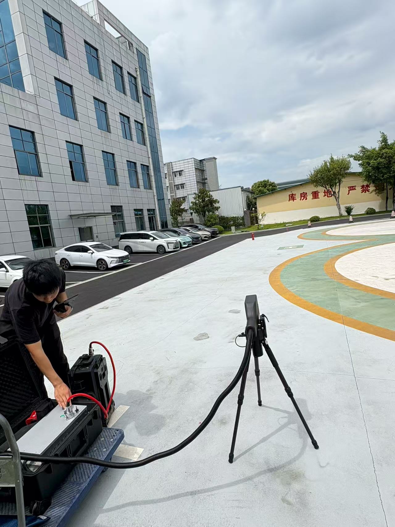 激光清障儀現場